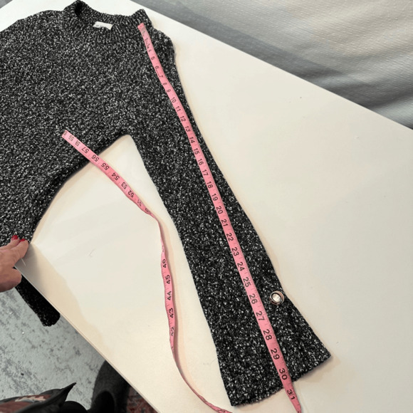 St. John Womens Mock Neck Sweater Size XL Wool Blend Grey Old Money Classic - Picture 5 of 12